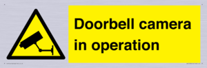 Doorbell camera in operation